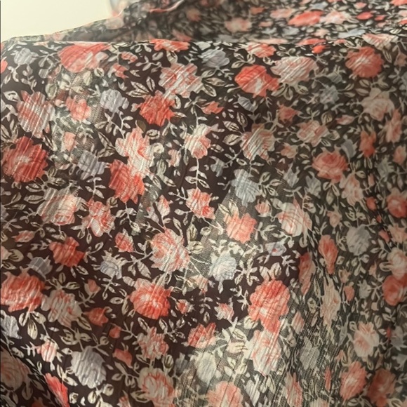 Poetry Black Smocked Flutter Sleeve Blouse - Picture 9 of 10